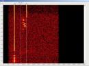 This screenshot shows two driftnet buoys on 28,040 kHz transmitting carriers and identifying in CW after a short break. These are located in the Atlantic off the west coast of Spaint. The left is buoy “EZ,” and the right is buoy “SYE.” [Wolf Hadel, DK2OM]